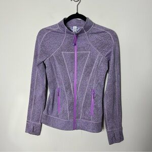 Ivivva Lululemon Kids Purple Jacket Active Wear Yoga Zip Sweatshirt Size 14